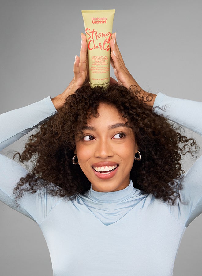 Umberto Giannini Strong Curls Rosemary Oil Shampoo 250ml - Image 3